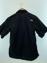 THE NORTH FACE◆S/S Nuptse Shirt/半袖シャツ/S/ナイロン/BLK/NR22130R_画像2