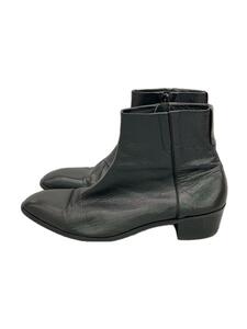 5351 POUR LES HOMMES* side Zip boots /44/BLK/ leather /02370062002