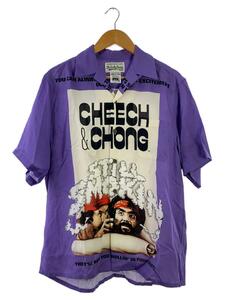 WACKO MARIA◆03-5708-5277/CHEECH＆CHONG/半袖シャツ/S/リヨセル/PUP