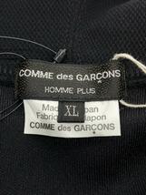 COMME des GARCONS HOMME PLUS◆23FW/フェイクファーカットアウトフーディー/ジップパーカー/XL/ポリエステル/BLK/PL-T018//_画像3