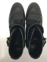 LOUIS VUITTON◆レースアップブーツ/US7/BLK/レザー//_画像3