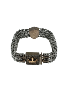 ROYAL ORDER◆ブレスレット/CHEVRON ROYALE BRACELET/ステンレス/カラーストーン/SLV/メンズ