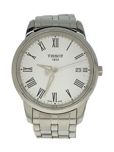 TISSOT◆クォーツ腕時計/アナログ/WHT/SLV/T033410B