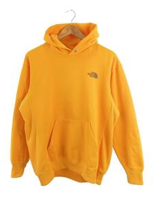THE NORTH FACE◆BACK SQUARE LOGO HOODIE_バック スクエア ロゴ フーディ/L/コットン/YLW