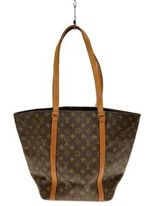 LOUIS VUITTON◆サック・ショッピング_モノグラム・キャンバス_BRW/PVC/BRW