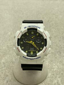 CASIO◆クォーツ腕時計・G-SHOCK/デジアナ/WHT