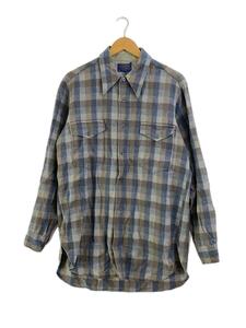 PENDLETON◆長襟/長袖シャツ/-/ウール/マルチカラー/チェック