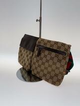 GUCCI◆ウエストバッグ_GGキャンバス/キャンバス/BRW_画像2