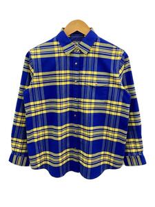 THE NORTH FACE◆L/S NUTHATCH SHIRT_ロングスリーブヌハッチシャツ/-/-/BLU/チェック