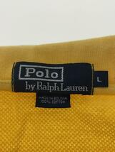 POLO RALPH LAUREN◆長袖シャツ/L/コットン/YLW/ボーダー_画像3