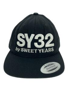 SY32 by SWEET YEARS◆キャップ/-/アクリル/BLK/メンズ