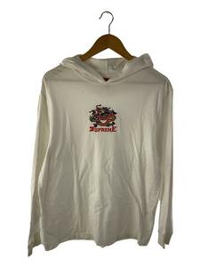 Supreme◆22SS/Dragon Hooded L/S Top/パーカー/S/コットン/WHT