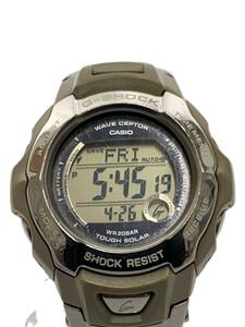 CASIO◆ソーラー腕時計・G-SHOCK/デジタル/ステンレス/SLV/SLV