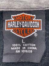 HARLEY DAVIDSON◆半袖シャツ/L/コットン/BLK_画像3