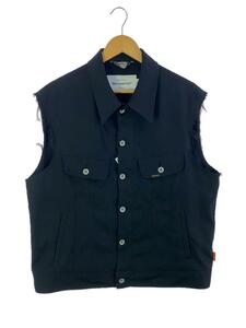 DAIRIKU◆Regular Polyester Vest/M/ポリエステル/BLK/無地/22SS P-2