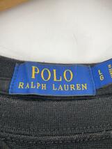 POLO RALPH LAUREN◆スウェット/L/コットン/BLK/無地_画像3