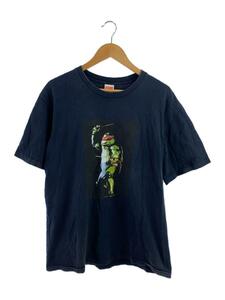 Supreme◆Raphael Tee/Tシャツ/L/コットン/NVY/色褪せ有