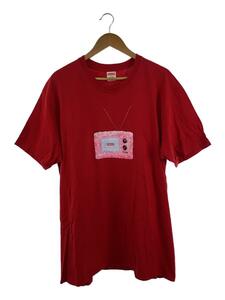 Supreme◆18SS/TV Tee/XL/コットン/RED/プリント