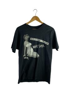 STUSSY◆Tシャツ/M/コットン/BLK