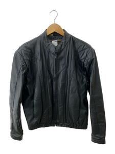 Wilsons Leather◆シングルライダースジャケット/40/レザー/BLK