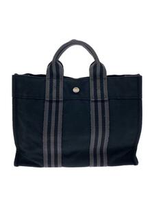 HERMES◆トートバッグ/-/BLK