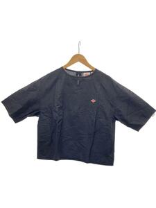 DANTON◆半袖ブラウス/38/コットン/BLK/DT-B0121