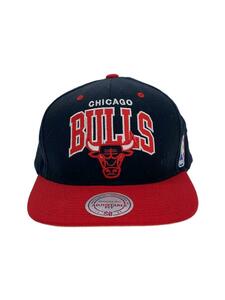 mitchell&ness◆chicago bulls/キャップ/-/ウール/ブラック/メンズ