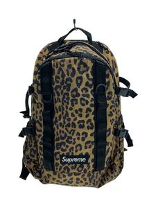 Supreme◆リュック/-/YLW/レオパード/Leopard Backpack Bag/20AW