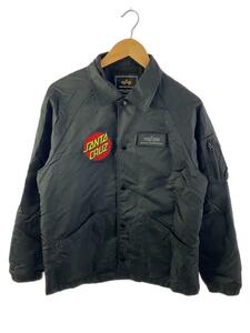 ALPHA INDUSTRIES◆ナイロンジャケット/L/ナイロン/BLK/無地/ta7046-8001