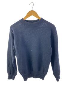 US.NAVY◆70s/GOB SWEATER/ゴブセーター(厚手)/M/ウール/NVY/無地