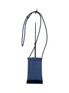 Maison Margiela◆HANGING PHONE POUCH/レザー/BLU/無地/SA1VZ0002 P4745