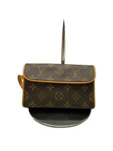 LOUIS VUITTON* pochette *f Rolland tea n_ monogram * canvas _BRW/PVC/BRW