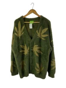 HUF◆22AW/PLANTLIFE CARDIGAN/0548-24-1250/カーディガン(厚手)/XL/GRN