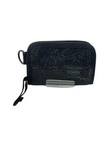 PORTER* key case / polyester /BLK/ total pattern / men's /527-17015