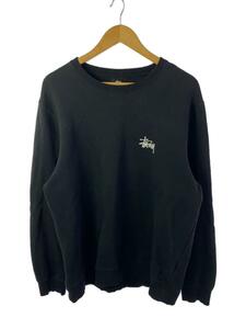 STUSSY◆スウェット/L/コットン/BLK/プリント