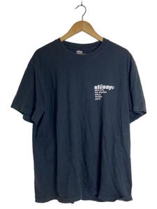 STUSSY◆STRAWBERRY TEE/Tシャツ/L/コットン/BLK