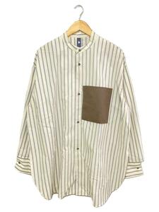 SHINYA KOZUKA◆21SS/HIS SHIRT/L/コットン/CRM/ストライプ/2101SK28