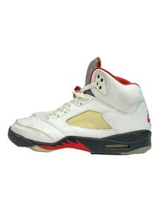 NIKE◆AIR JORDAN 5 RETRO/エアジョーダン 5 レトロ/ホワイト/DA1911-102/28cm/WHT