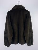 MONKEY TIME◆FAUX FR ZIP BLOUSON/ブルゾン/XL/ポリエステル/BRW/8325-199-1293_画像2