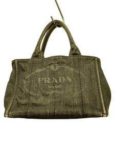 PRADA◆トートバッグ/デニム/IDG