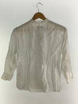 MARGARET HOWELL◆LINEN VOILE シャツ/半袖ブラウス/1/リネン/WHT/578-2153014//_画像2