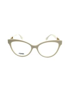 FENDI◆Italy/53□16 145/メガネ/プラスチック/WHT/CLR/レディース/FE50026I//