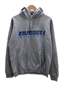 RUSSELL ATHLETIC◆ジップパーカー/M/コットン/GRY/無地