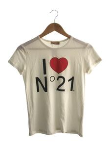 N21(numero ventuno)◆Tシャツ/44/コットン/WHT/プリント/N21KIDS/ロゴtシャツ