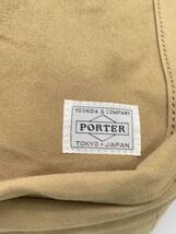 PORTER◆トートバッグ/キャンバス/BEG/無地/727-09043//_画像5