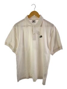 NIKE* Nike / polo-shirt /S/ cotton /WHT