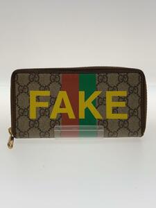 GUCCI◆FAKENOT長財布/PVC/BEG/総柄/メンズ/236169・203887