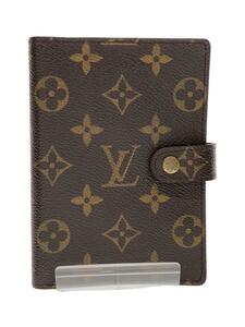 LOUIS VUITTON◆アジェンダPM_モノグラム手帳カバー/PVC/BRW/総柄/レディース/R20005