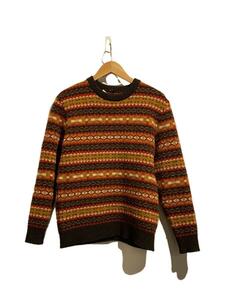 COOTIE◆Jaquard Knit Sweater/セーター(厚手)/-/ウール/BRW