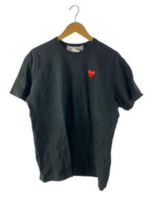 PLAY COMME des GARCONS◆Tシャツ/XXL/コットン/BLK/無地/AT-T108